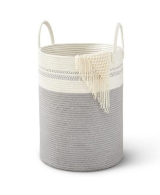 Large Laundry Hamper (15" x 19.7") - 2 Tone Gray