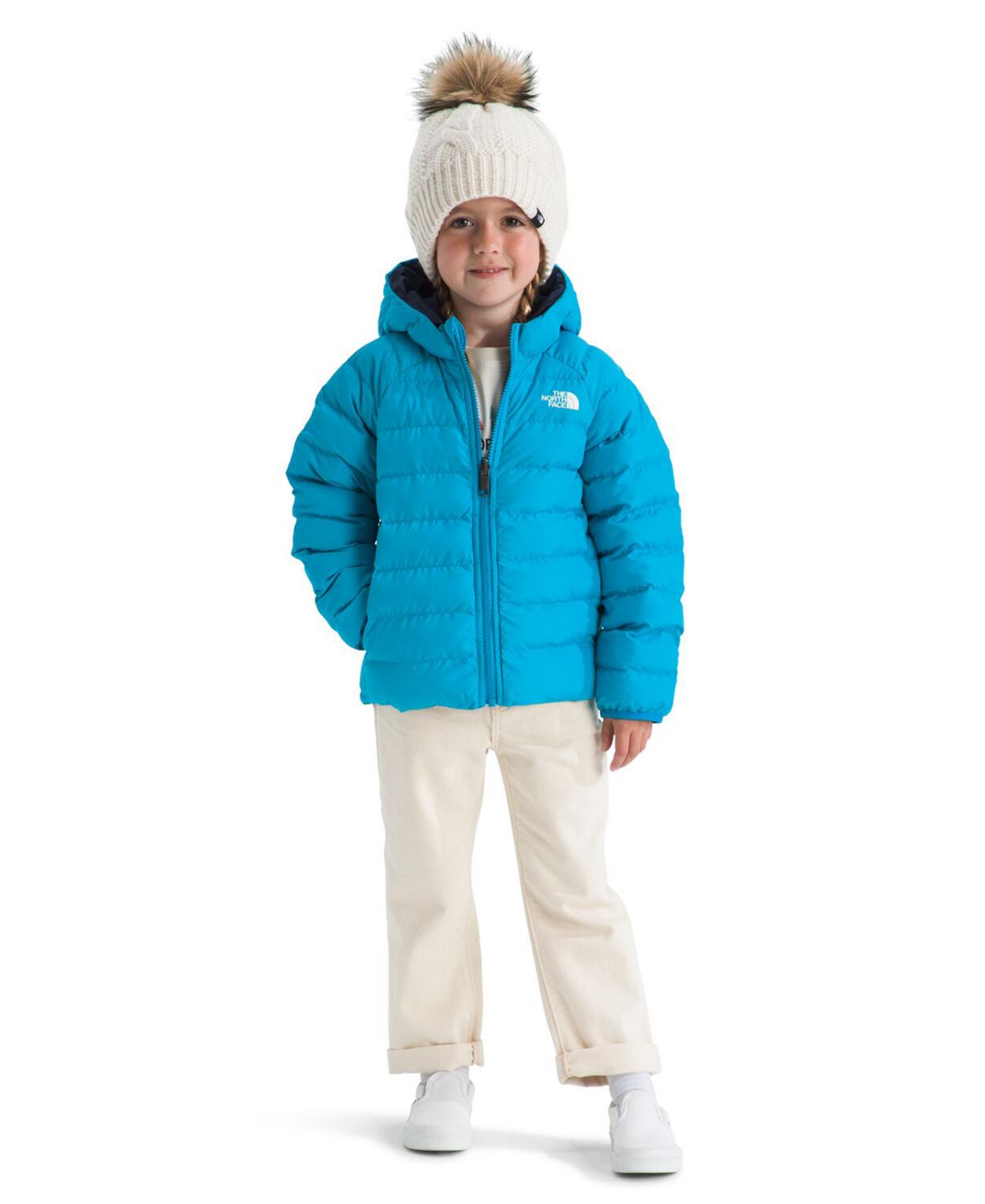 Куртка The North Face Perrito Reversible Hooded Jacket для мальчиков, цвет: Синий — фото 4