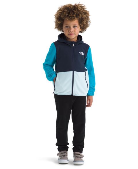Худи The North Face Glacier Full Zip для мальчиков, цвет: Снежный тёмно-синий / Синий