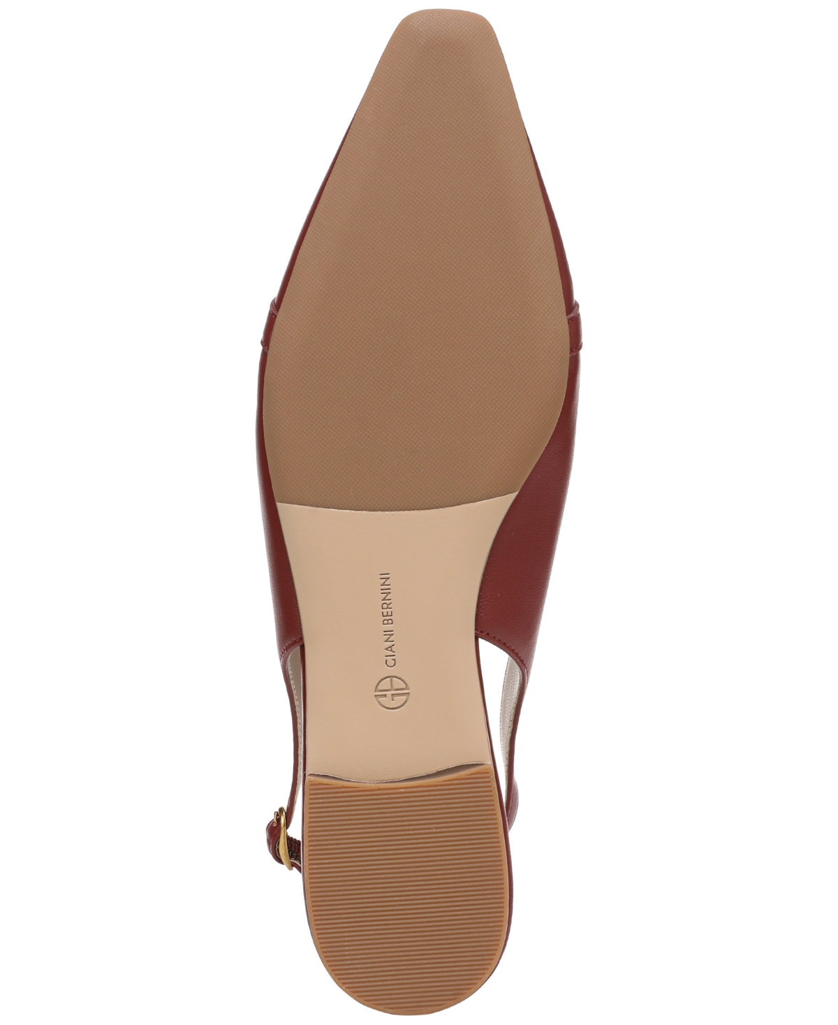 Giani Bernini Women's Ginna Snip Toe Slingback Flats, Created For Macy's In Red