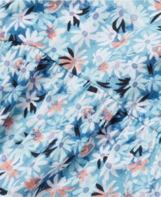 Girls Long Sleeve Gathered Waist Jersey Dress