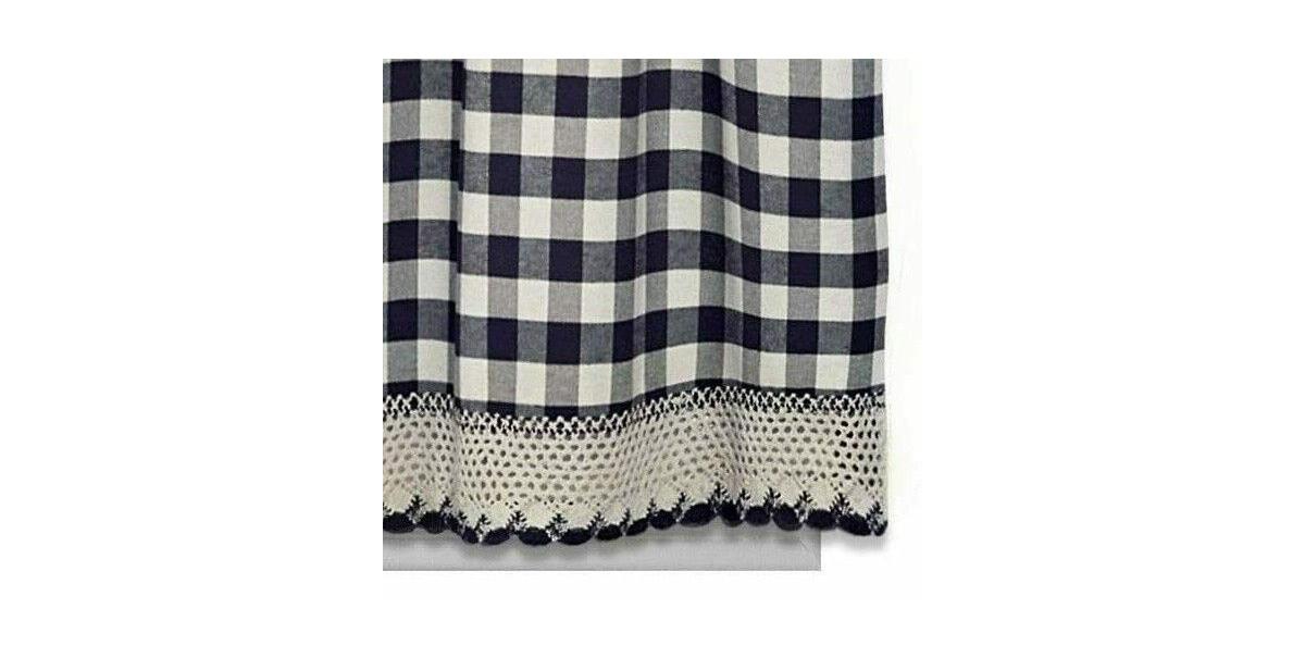 GoodGram Buffalo Check Gingham Custom Window Curtain Treatments