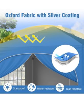 10 X 10 FT Pop up Canopy Tent Outdoor Easy Setup Sunshade with Wheeled Bag