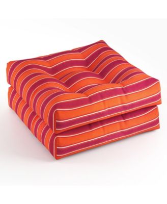 Set of 4 21'' x 21'' Chair Seat Cushion Pads Patio