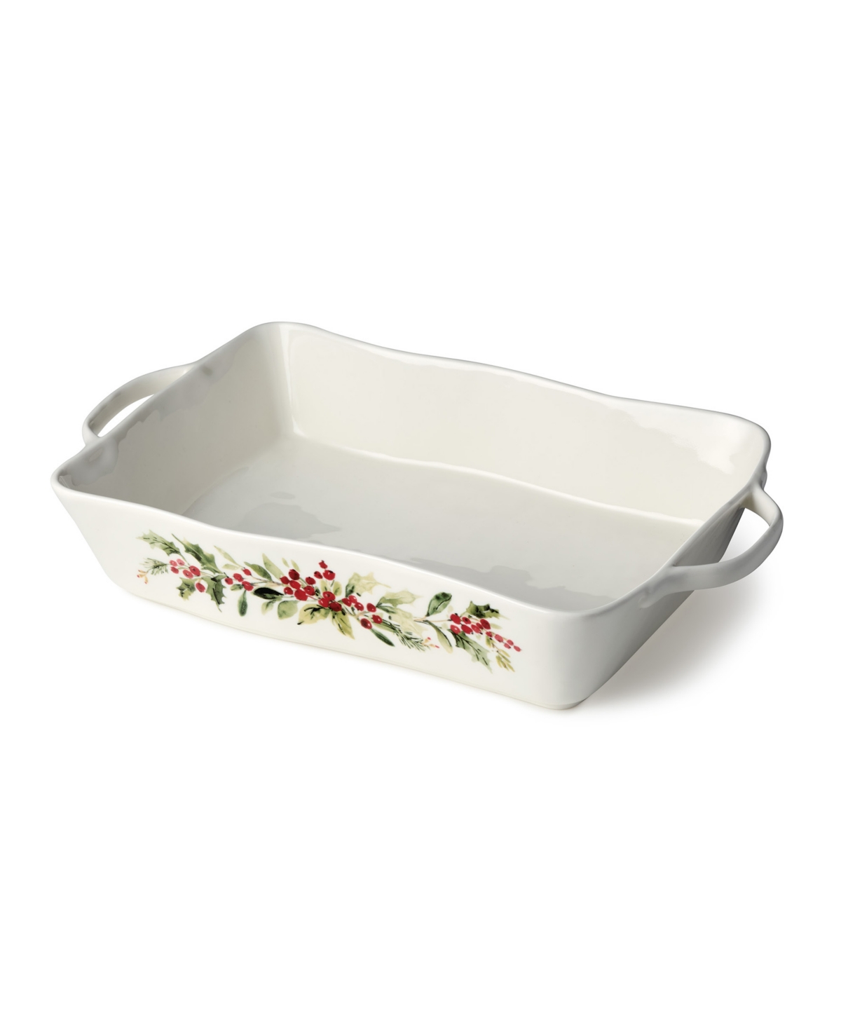 Certified International Holly Vines Medium Rectangular Baker In Multi