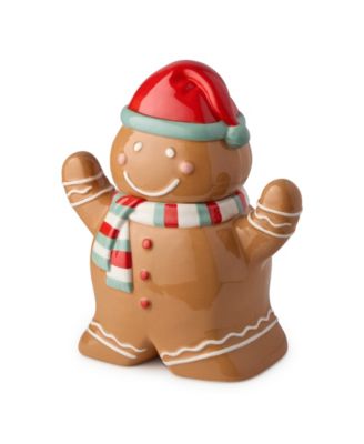 Christmas Whimsy Gingerbread 3-D Cookie Jar