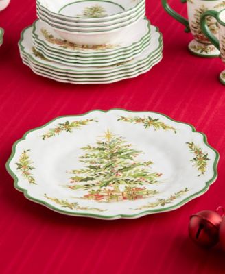 Holly Tree Melamine 2-Pc. Serving Platters