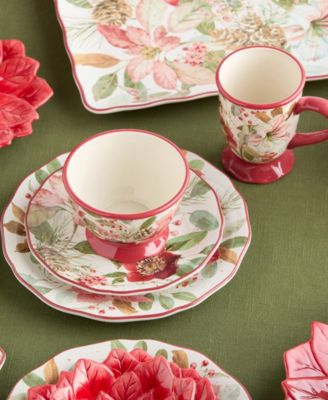 Winter Blooms Mugs, Set of 4