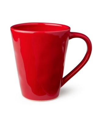 Berry Red Christmas Mugs, Set of 4