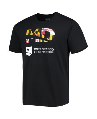 Men's Black 2022 Wells Fargo Championship Maryland Flag T-Shirt