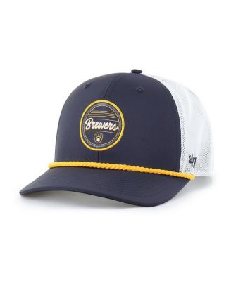 '47 Brand - Men's Navy/White Milwaukee Brewers Fairway Trucker Adjustable Hat