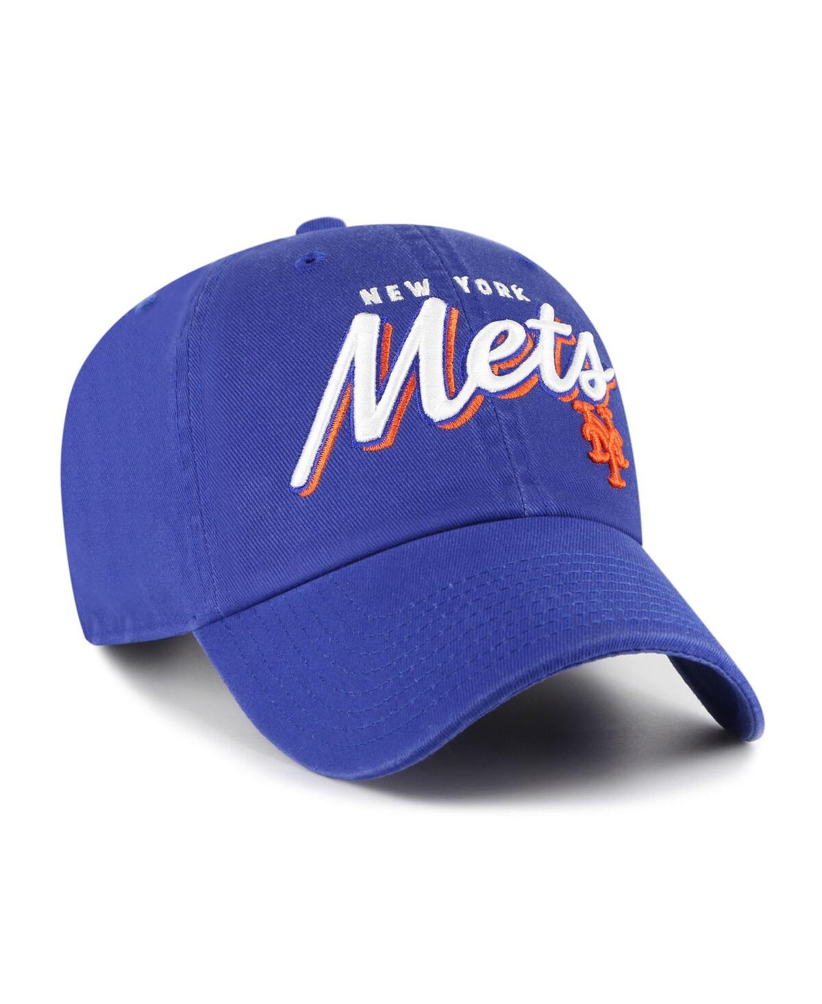 47 Brand Women's Royal New York Mets Ariana Clean Up Adjustable Hat In Blue
