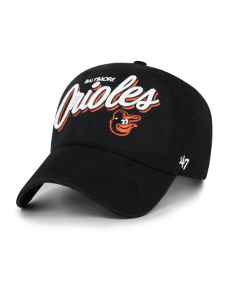 '47 Brand - Women's Black Baltimore Orioles Ariana Clean Up Adjustable Hat