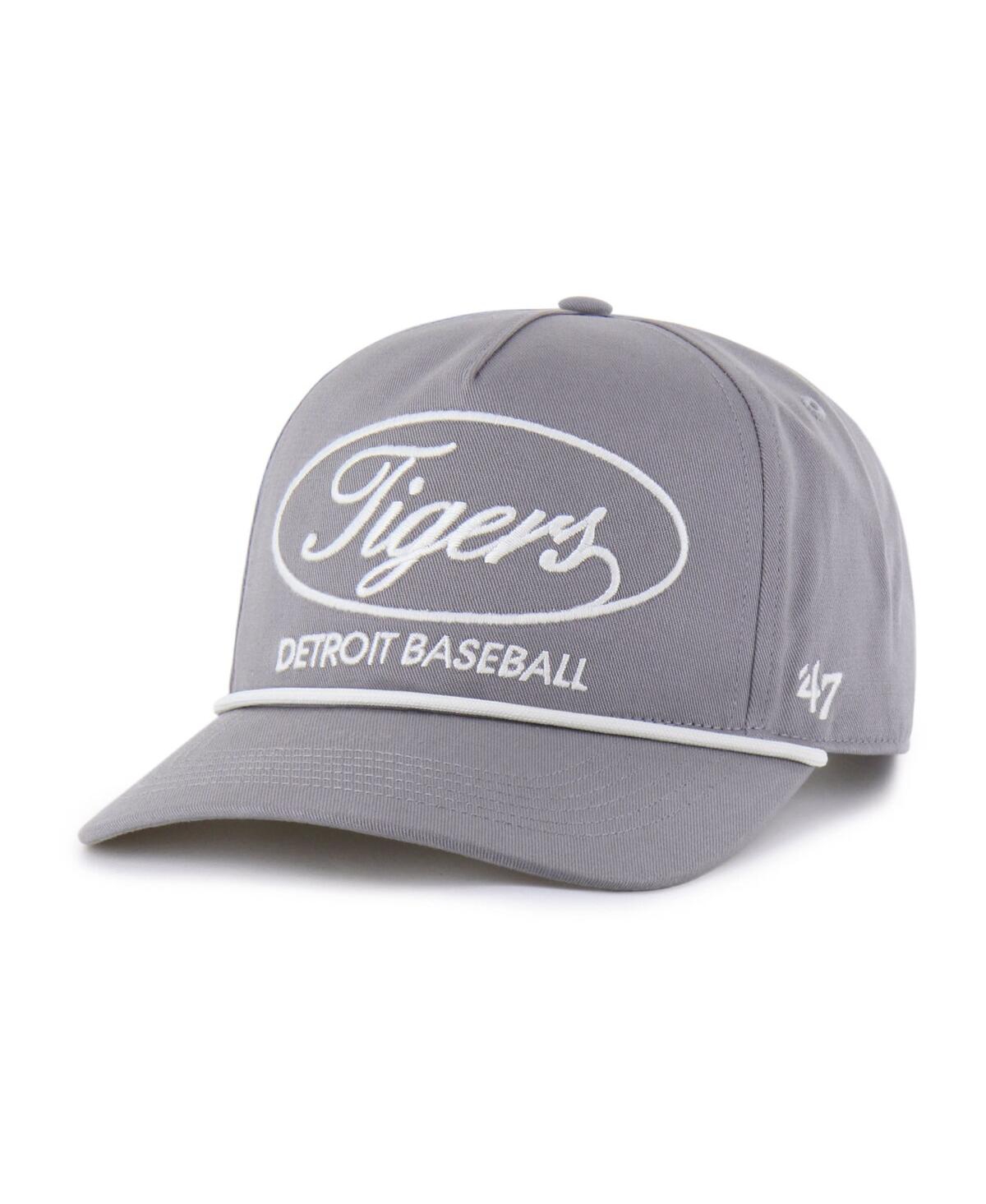 47 Brand Men's Gray Detroit Tigers Foundational Hitch Adjustable Hat In Gray