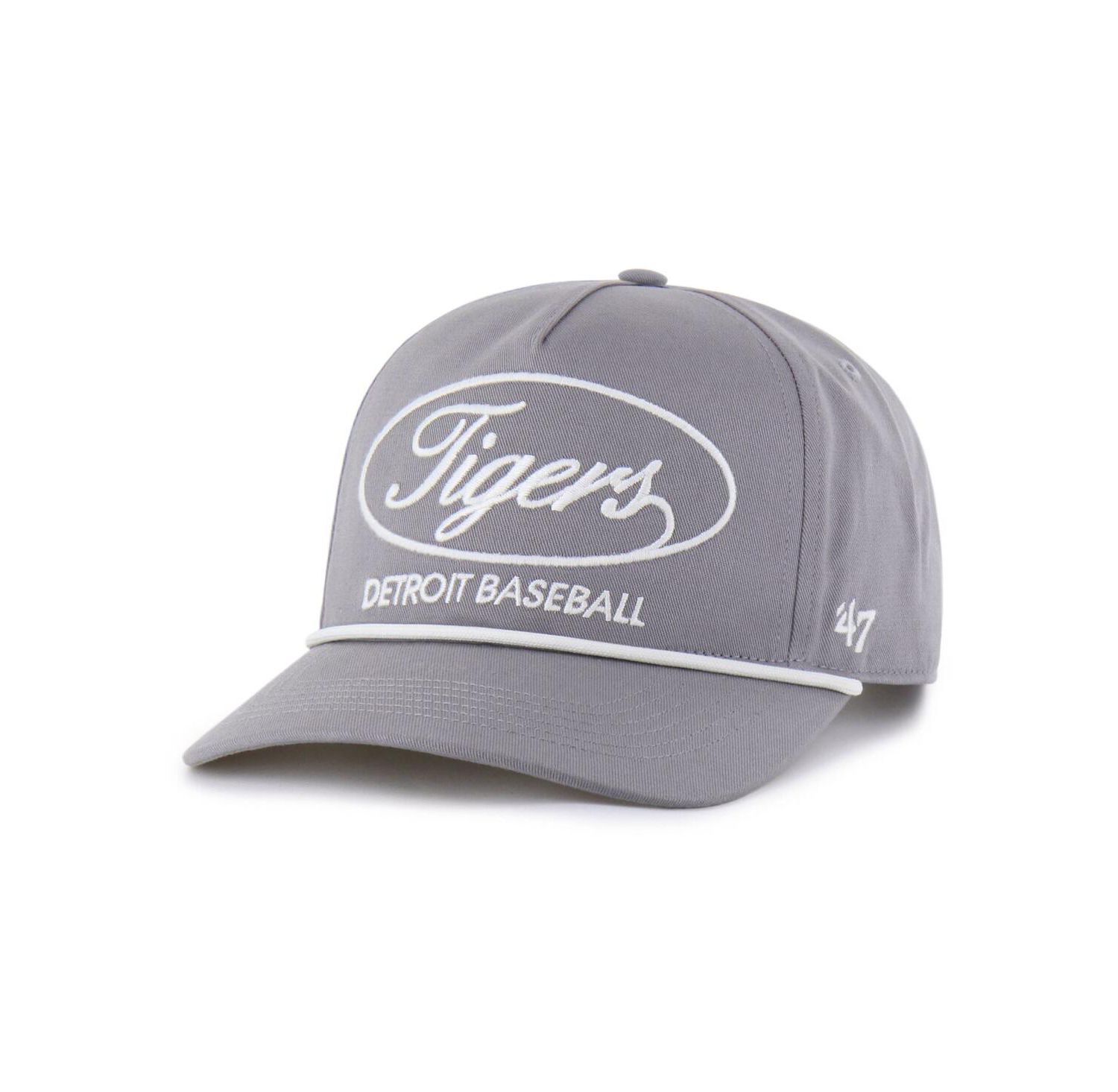 Men's Gray Detroit Tigers Foundational Hitch Adjustable Hat