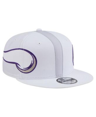New Era - Men's White Minnesota Vikings Helmet 9FIFTY Snapback Hat