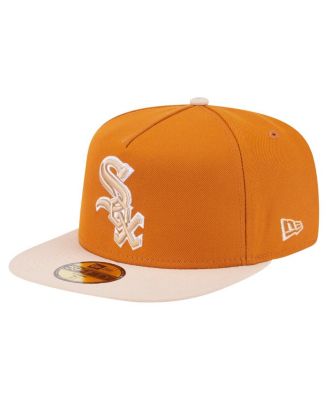 New Era - Men's Orange/Light Beige Chicago White Sox Two-Tone Color Pack A-Frame 59FIFTY Fitted Hat