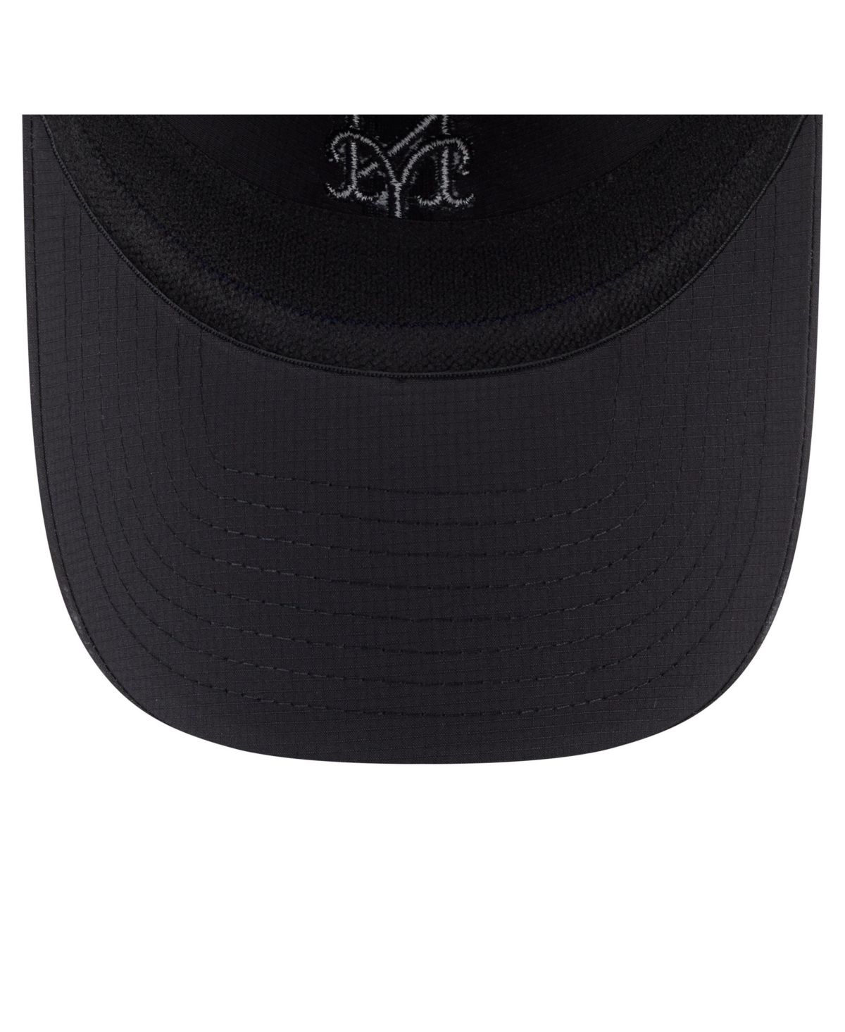 New Era Men's Black New York Mets Ripstop Casual Classic Adjustable Hat In Black