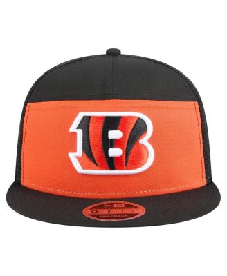 Men's Orange/Black Cincinnati Bengals Outdoor Split Panel 9FIFTY Snapback Hat