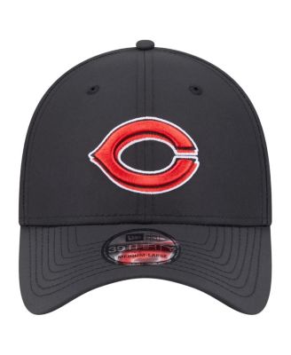 Men's Black Cincinnati Reds Night 39THIRTY Flex Hat
