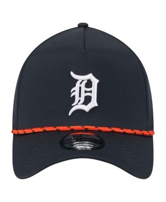 Men's Navy Detroit Tigers 39THIRTY A-Frame Perforated Flex Hat