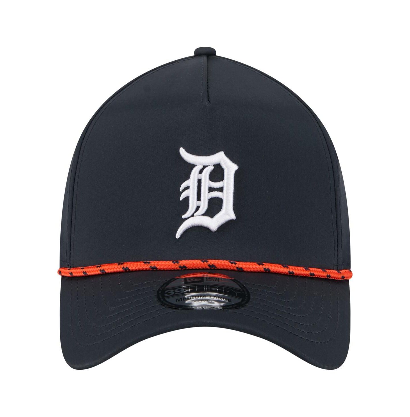 Мужская кепка New Era Navy Detroit Tigers 39THIRTY A-Frame Perforated Flex Hat — фото 5