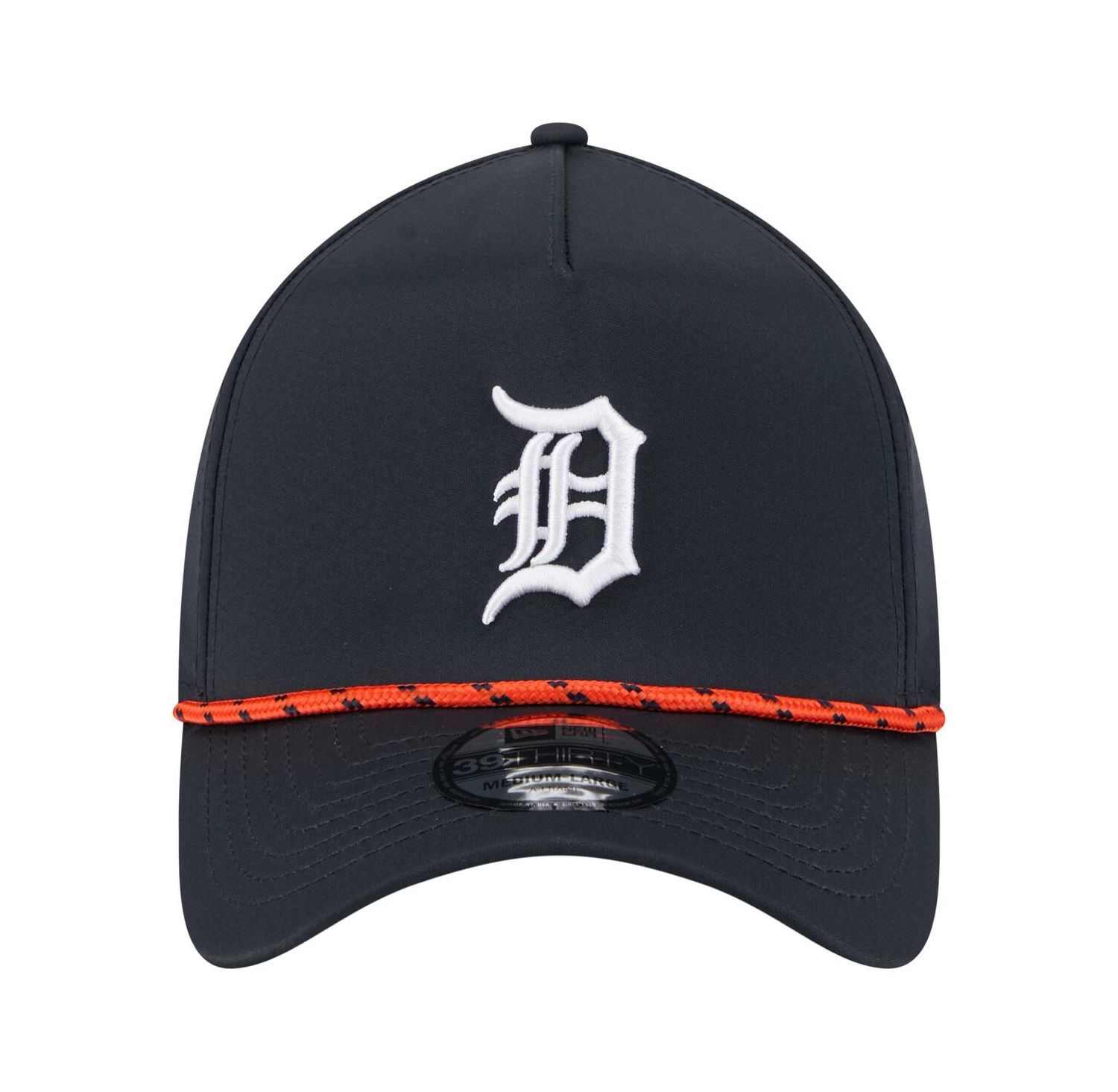 Men's Navy Detroit Tigers 39THIRTY A-Frame Perforated Flex Hat