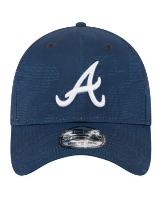 Men's Navy Atlanta Braves Tonal Camo 39THIRTY Flex Hat