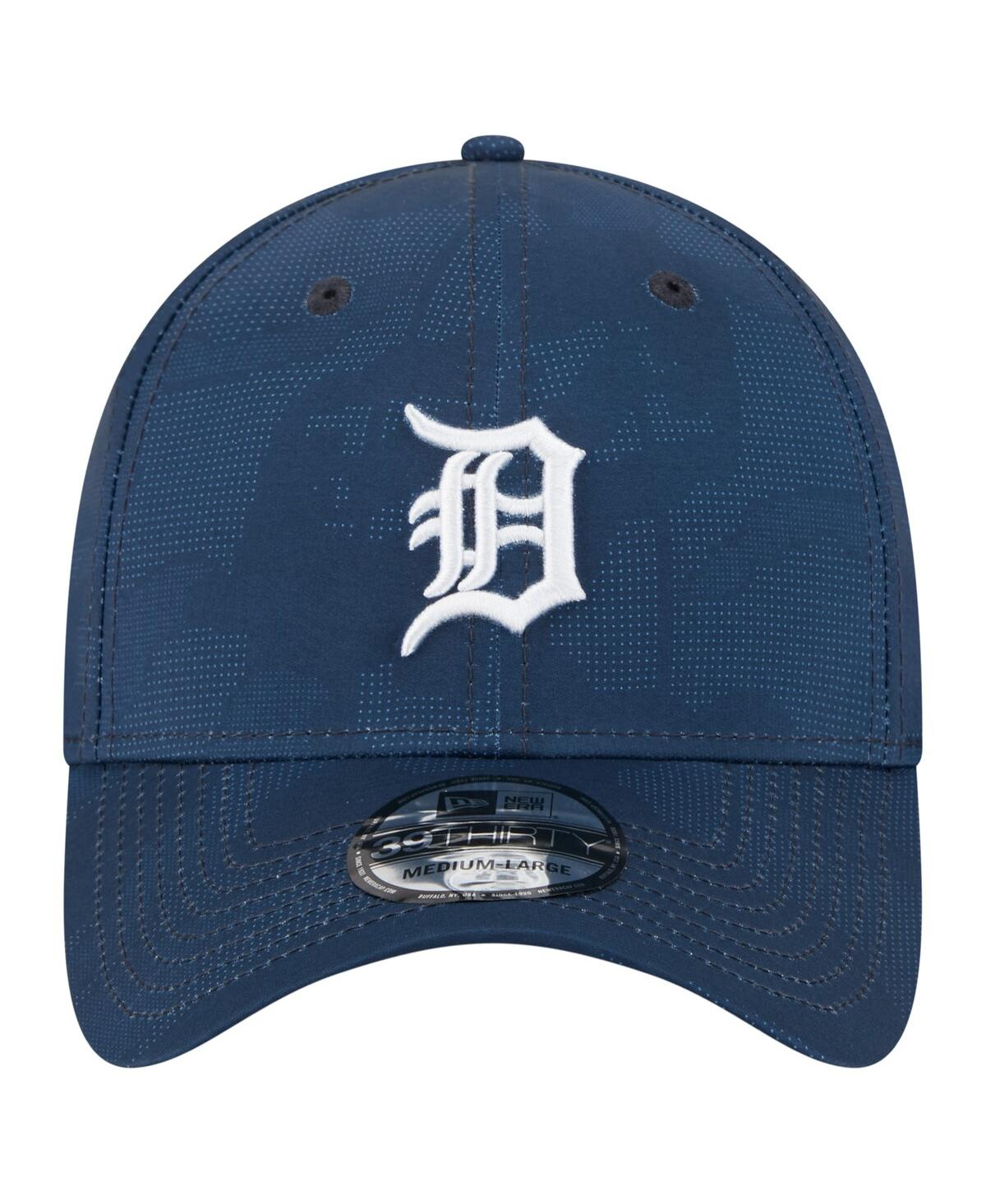 New Era Men's Navy Detroit Tigers Tonal Camo 39thirty Flex Hat In Blue