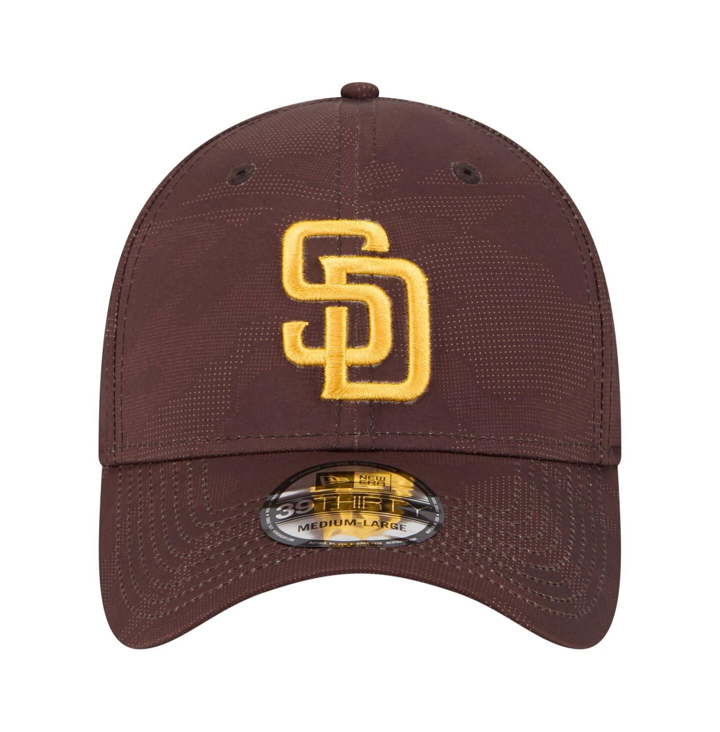 Мужская кепка New Era Brown San Diego Padres Tonal Camo 39THIRTY Flex Hat — фото 5