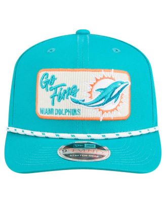 Men's Aqua Miami Dolphins Chant 9SEVENTY Stretch-Snap Hat