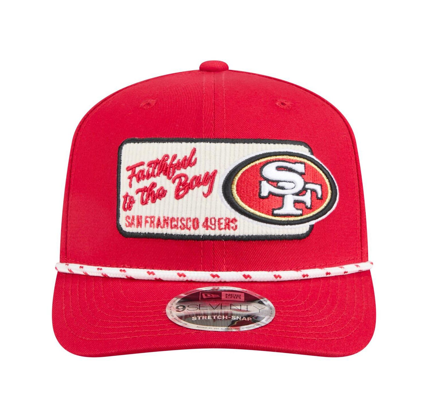 Men's Scarlet San Francisco 49ers Chant 9SEVENTY Stretch-Snap Hat