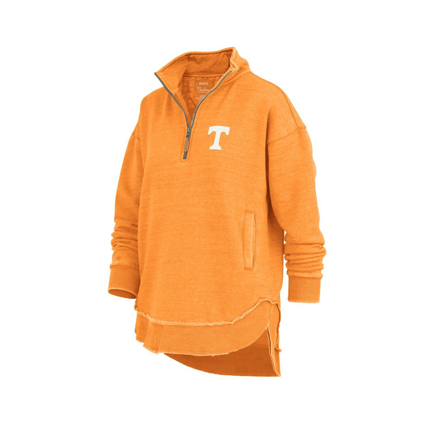 Women's Tennessee Orange Tennessee Volunteers Northfork Sojourn Poncho Quarter-Zip Sweatshirt