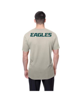 Men's Light Beige Philadelphia Eagles Multi Patch T-Shirt