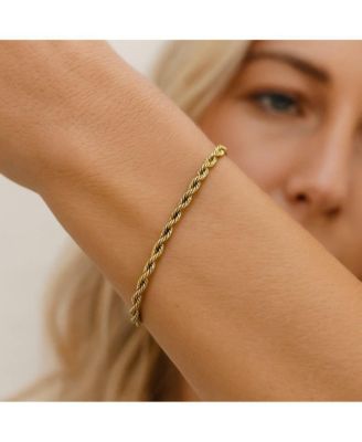 Elegant Gold Rope Bracelet