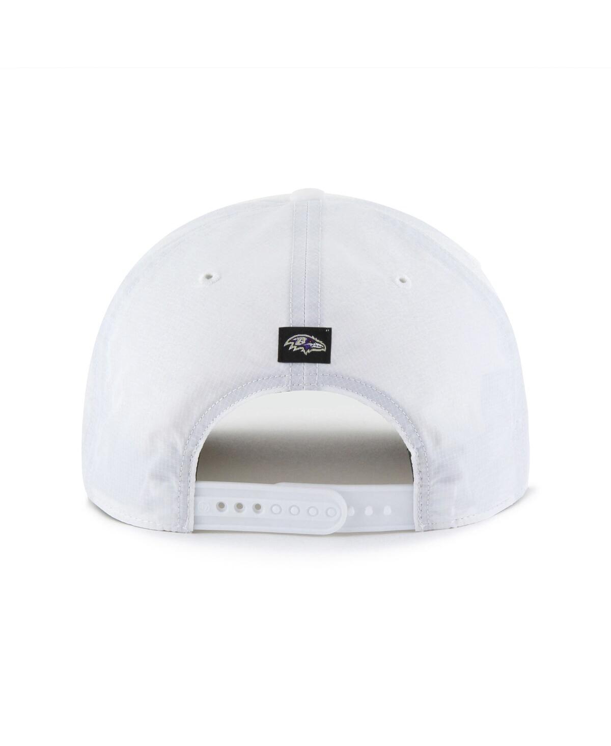 47 Brand Men's White Baltimore Ravens Brrr Fairway Hitch Adjustable Hat In White