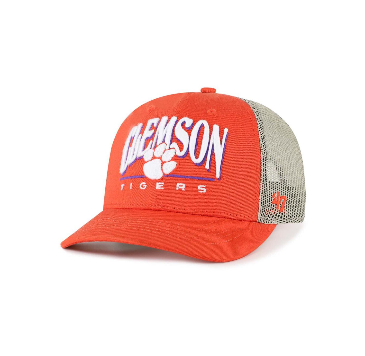 Men's Orange Clemson Tigers Arid Adjustable Trucker Hat