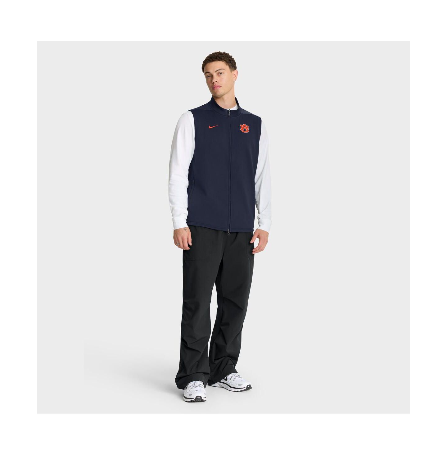 Мужской жилет Nike Navy Auburn Tigers Primetime Victory Full Zip Vest — фото 3