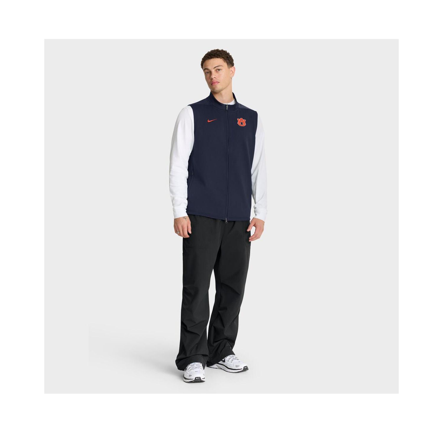 Men's Navy Auburn Tigers Primetime Victory Full Zip Vest