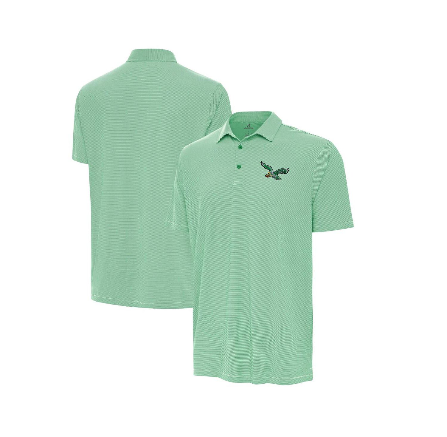 Men's Kelly Green/White Philadelphia Eagles Twine Performance Polo Shirt