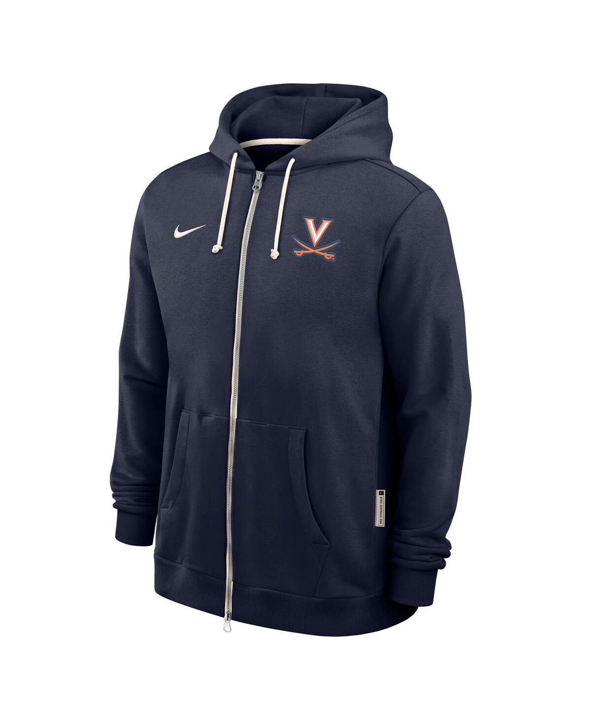 Nike Men's Navy Virginia Cavaliers 2025 Sideline Performance Full-zip Hoodie In Blue
