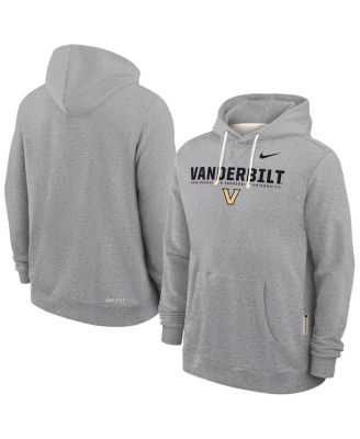 Nike - Men's Heather Gray Vanderbilt Commodores 2025 Sideline Performance Pullover Hoodie