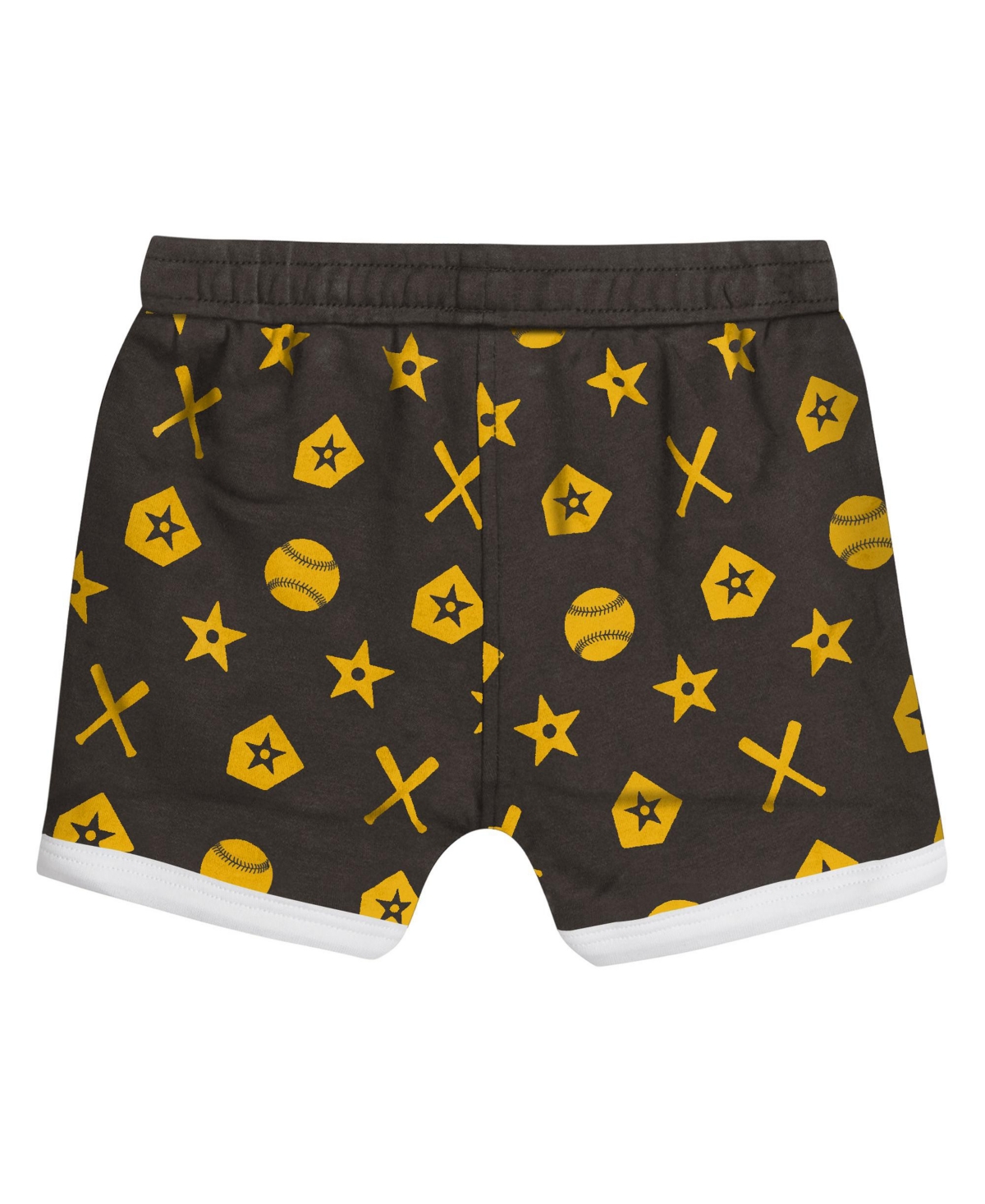 Outerstuff Baby Boys And Girls Brown San Diego Padres On Deck 2-piece Diaper Cover Set In Brown