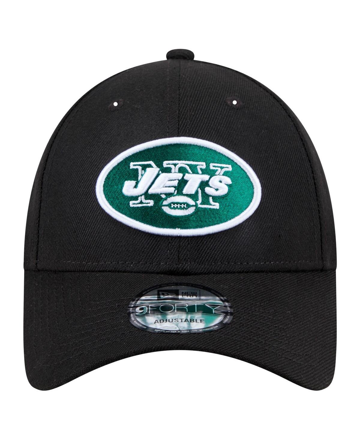 New Era Men's Black New York Jets The League 9forty Adjustable Hat In Black