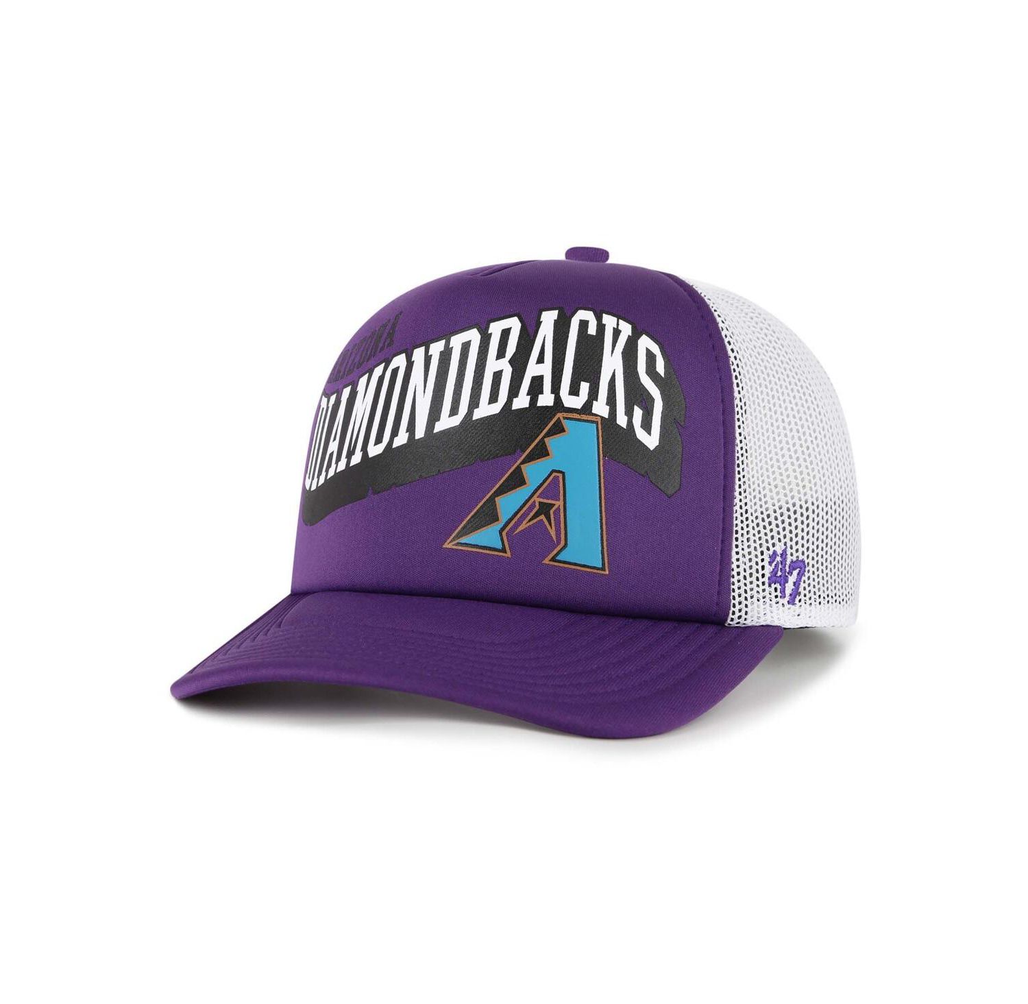 Men's Purple Arizona Diamondbacks Meander Foam Trucker Snapback Hat
