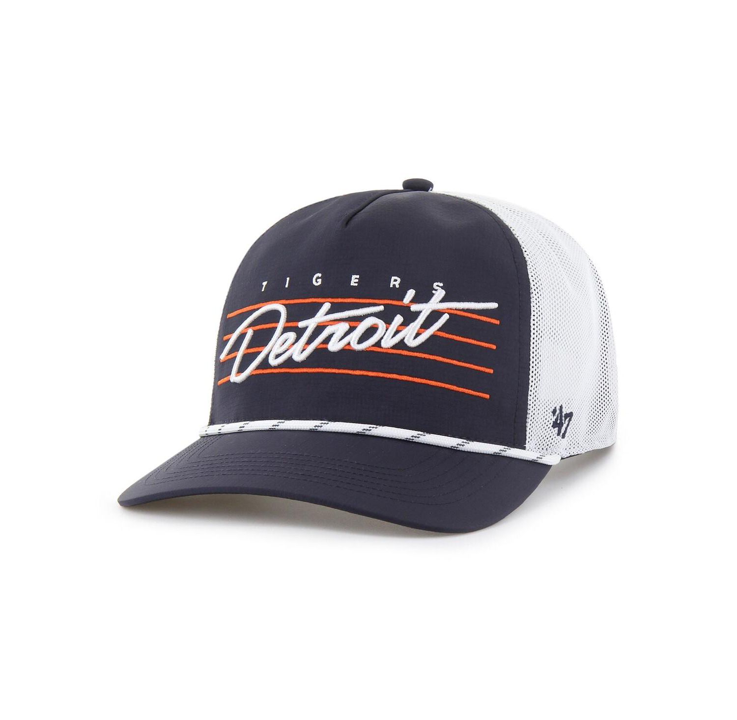 Men's Navy Detroit Tigers Brrr Downburst Mesh Hitch Adjustable Hat