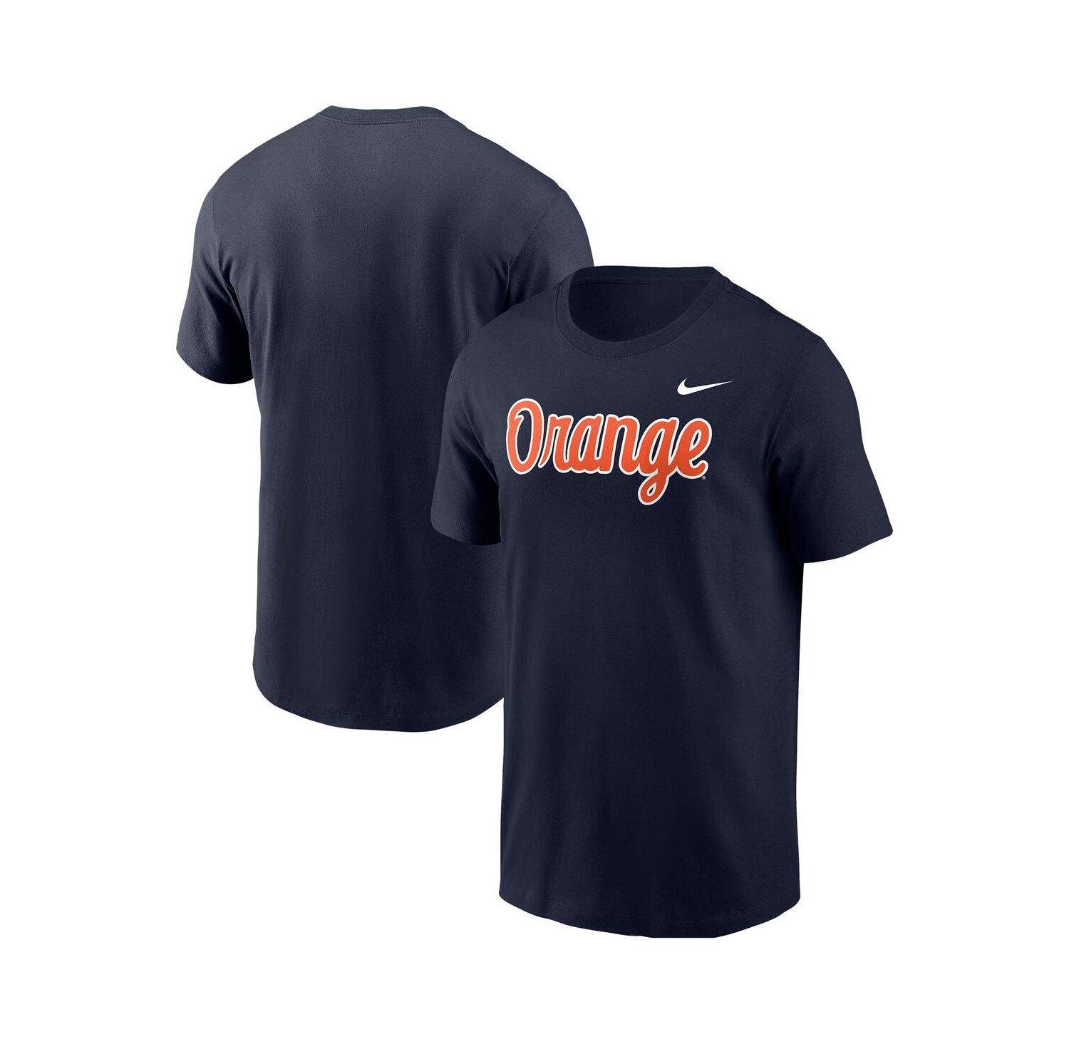 Men's Navy Syracuse Orange Script T-Shirt