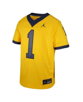 Big Boys and Girls Maize Michigan Wolverines Untouchable Replica Game Jersey