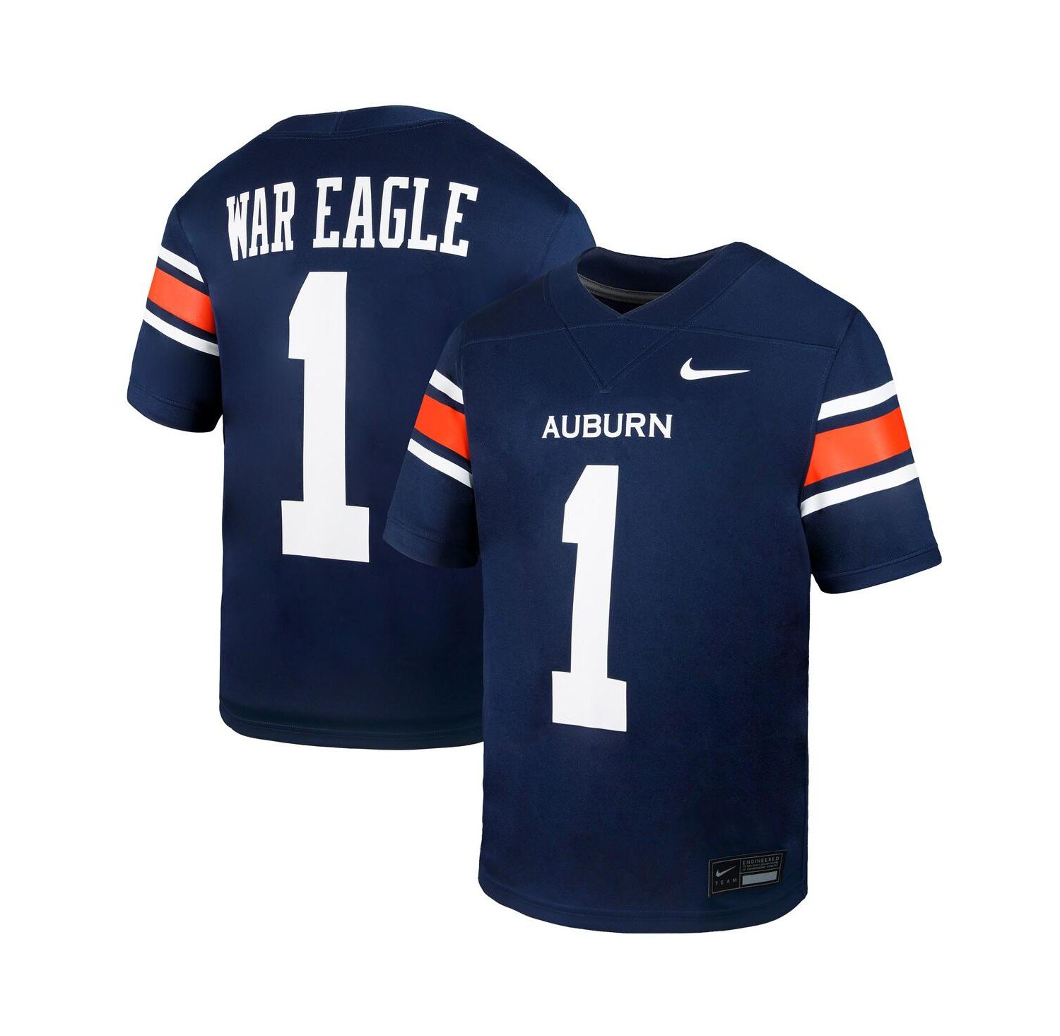 Big Boys and Girls 1 Navy Auburn Tigers Untouchable Replica Game Jersey