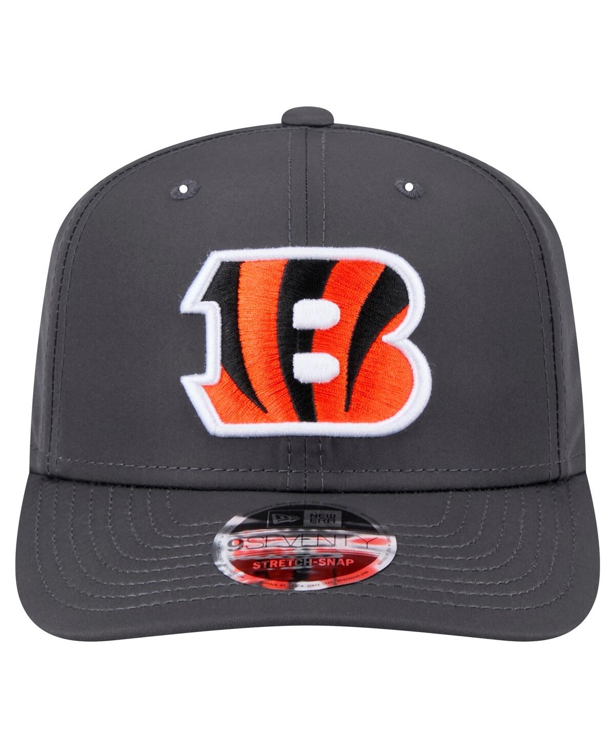 New Era Men's Graphite Cincinnati Bengals Main 9seventy Stretch-snap Hat In Gray